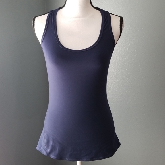 Athleta Tops - Athleta Navy Blue Racerback Athletic Tank Top